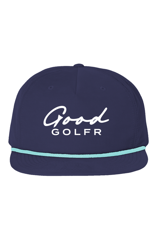 Good Golfr Tee Black Logo Hat