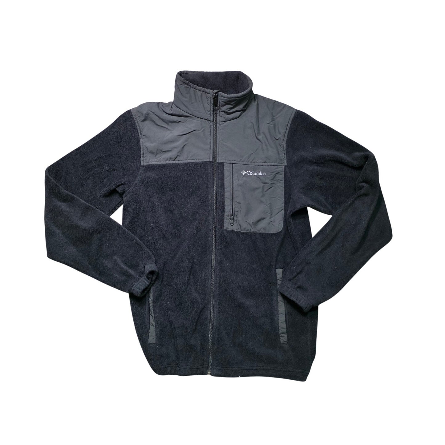 Columbia Steens Mountain Fleece Jacket Men’s S Black Overlay