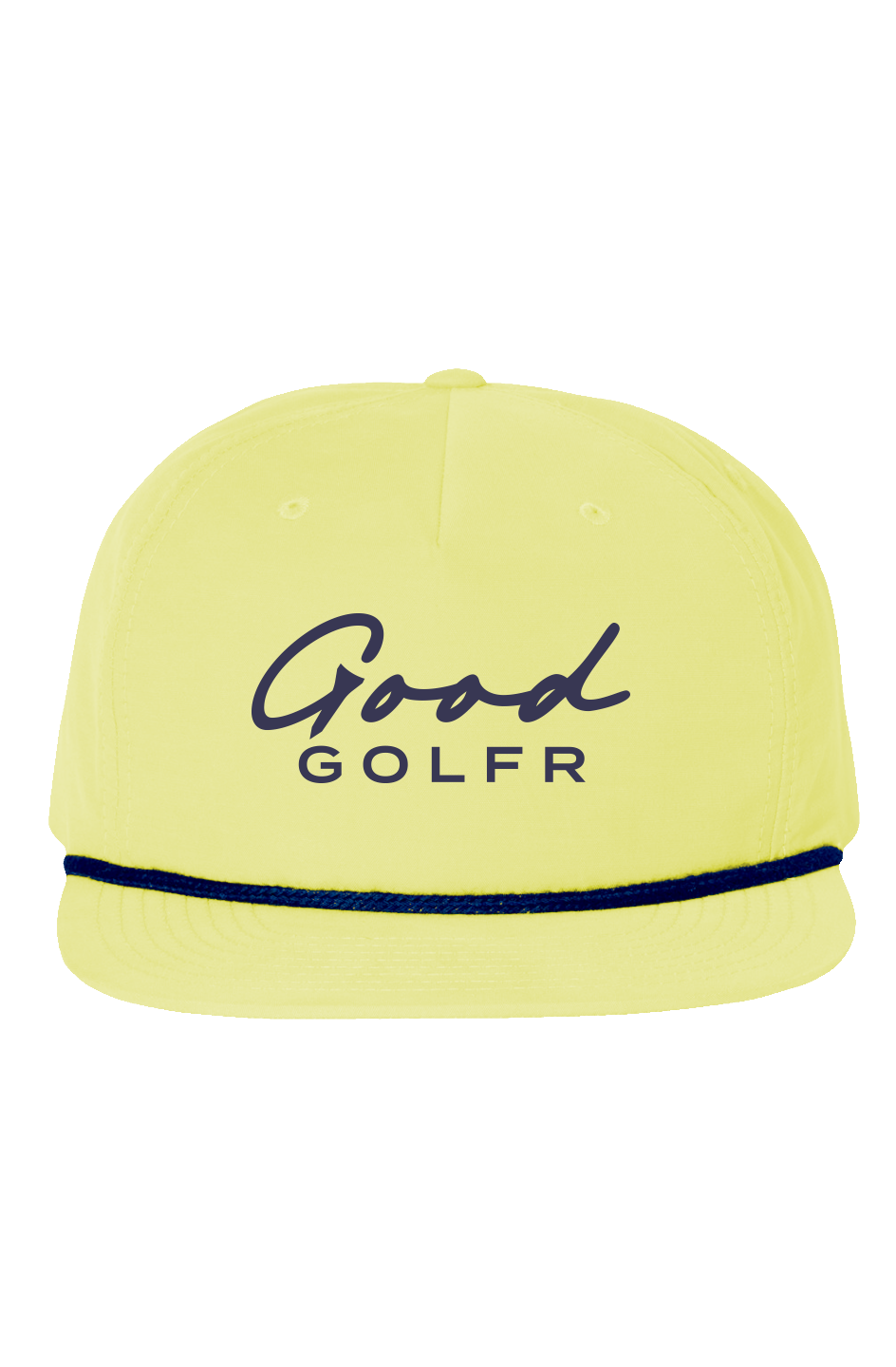 Good Golfr Tee Logo Hat - Yellow/Navy
