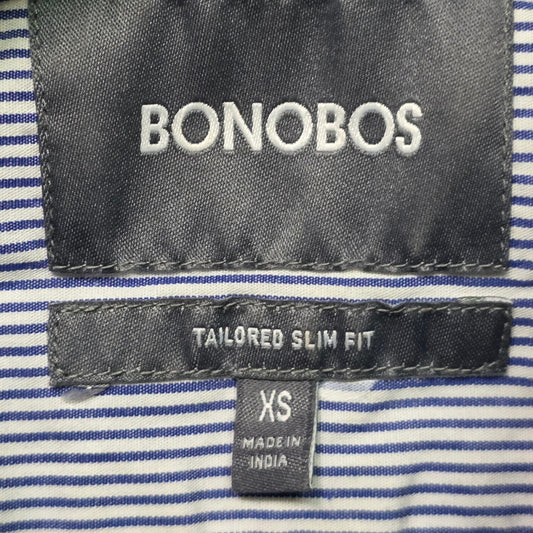 Bonobos Slim Fit Button Down Shirt Men XS Blue Casual Workwear