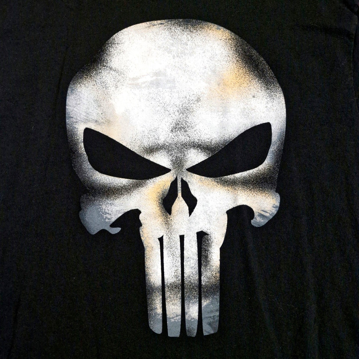 Marvel Punisher Skull Black Graphic Tee Size XL