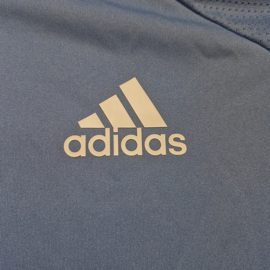 Vintage Adidas Golf Polo Blue Formotion Mesh Back Short Sleeve Men’s Size XL