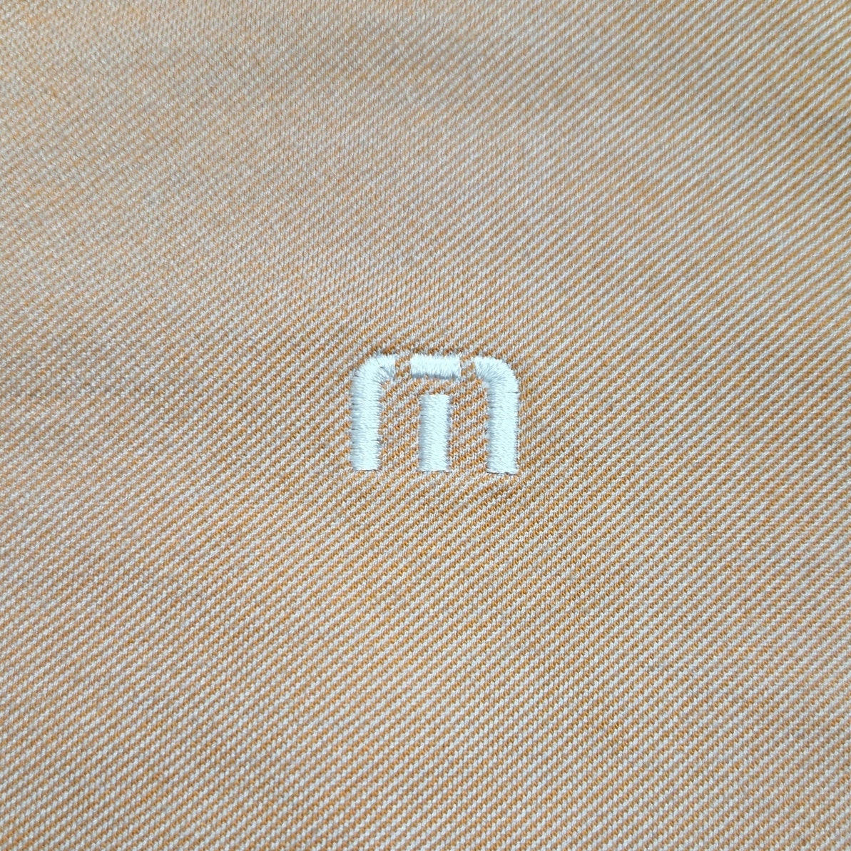 Travis Mathew Polo Shirt Men’s Large Orange/white Short Sleeve Golf